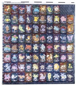 2000 Topps Chrome Pokemon TCG Uncut Sheet (#02-78)